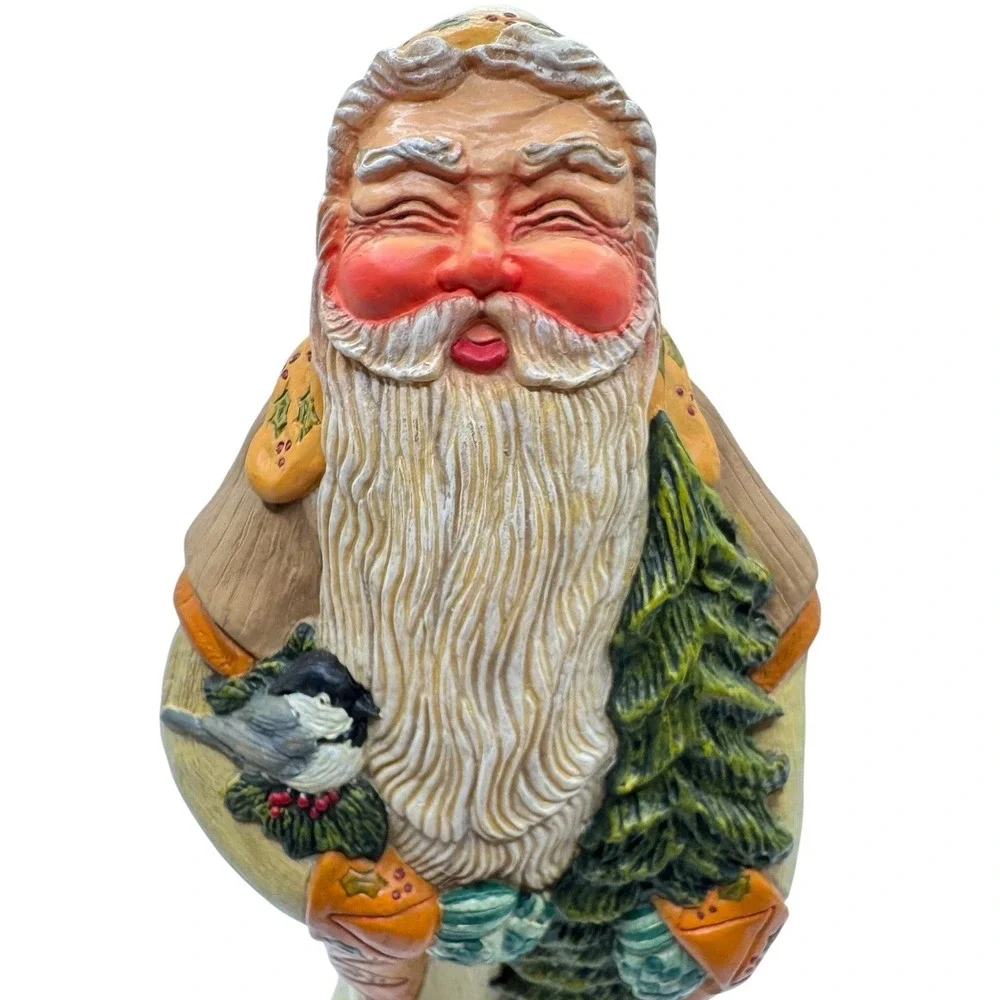 Lenox Country‎ Santas 1996 Figurine Chickadee Bird Christmas Tree Wall Decor